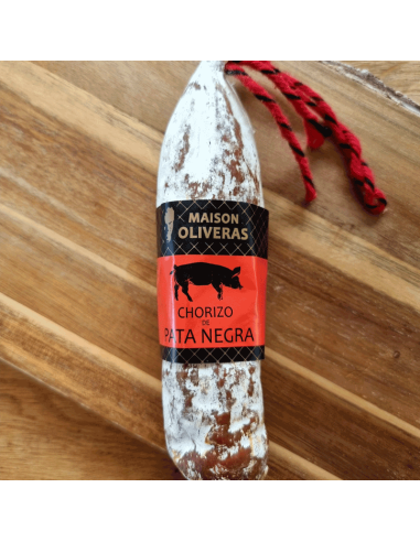 Chorizo Ibérique Pata Negra piquant Jambons Oliveras